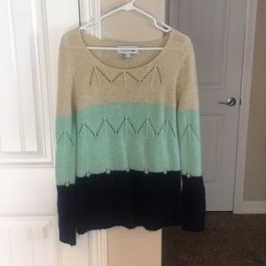 Blue/Mint/Tan Sweater